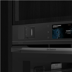 De Dietrich, pyrolytic cleaning, 40 L, black - Built-in compact oven