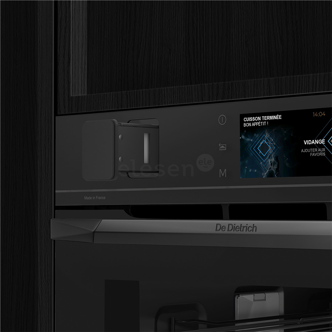 De Dietrich, pyrolytic cleaning, 40 L, black - Built-in compact oven