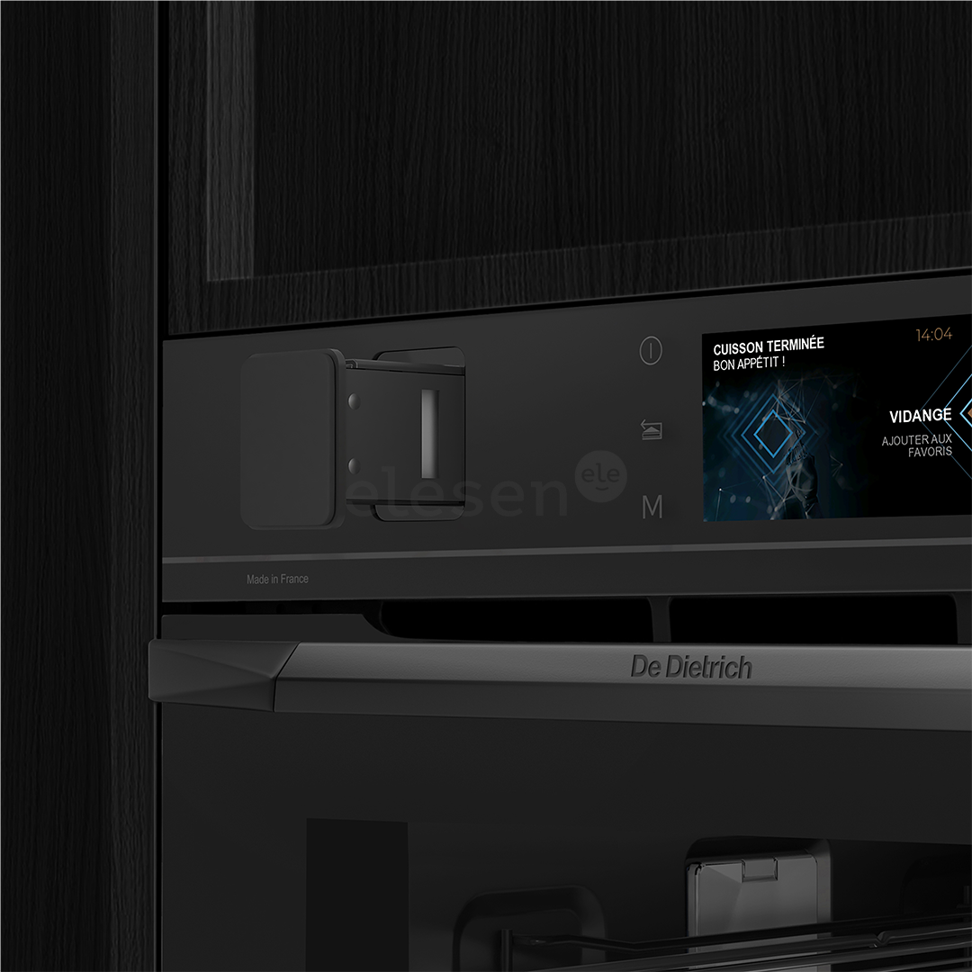 De Dietrich, pyrolytic cleaning, 40 L, black - Built-in compact oven