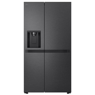 LG, Water & Ice Dispense, 641 л, высота 179 см, матовый черный - SBS-холодильник GSLC41EPPE.AEPQEUR