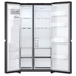 SBS šaldytuvas  LG, Water & Ice Dispenser, 641 l, aukštis 179 cm, juodas   Prekė-GSLC41EPPE.AEPQEUR