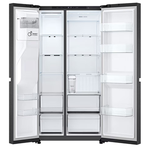 SBS šaldytuvas  LG, Water & Ice Dispenser, 641 l, aukštis 179 cm, juodas   Prekė-GSLC41EPPE.AEPQEUR