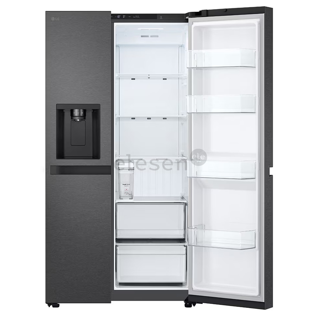 SBS šaldytuvas  LG, Water & Ice Dispenser, 641 l, aukštis 179 cm, juodas   Prekė-GSLC41EPPE.AEPQEUR