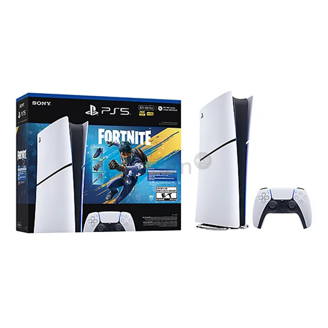 Sony PlayStation 5 Slim Digital Fortnite Flowering Chaos Bundle, 825 GB, balta - Žaidimų konsolė