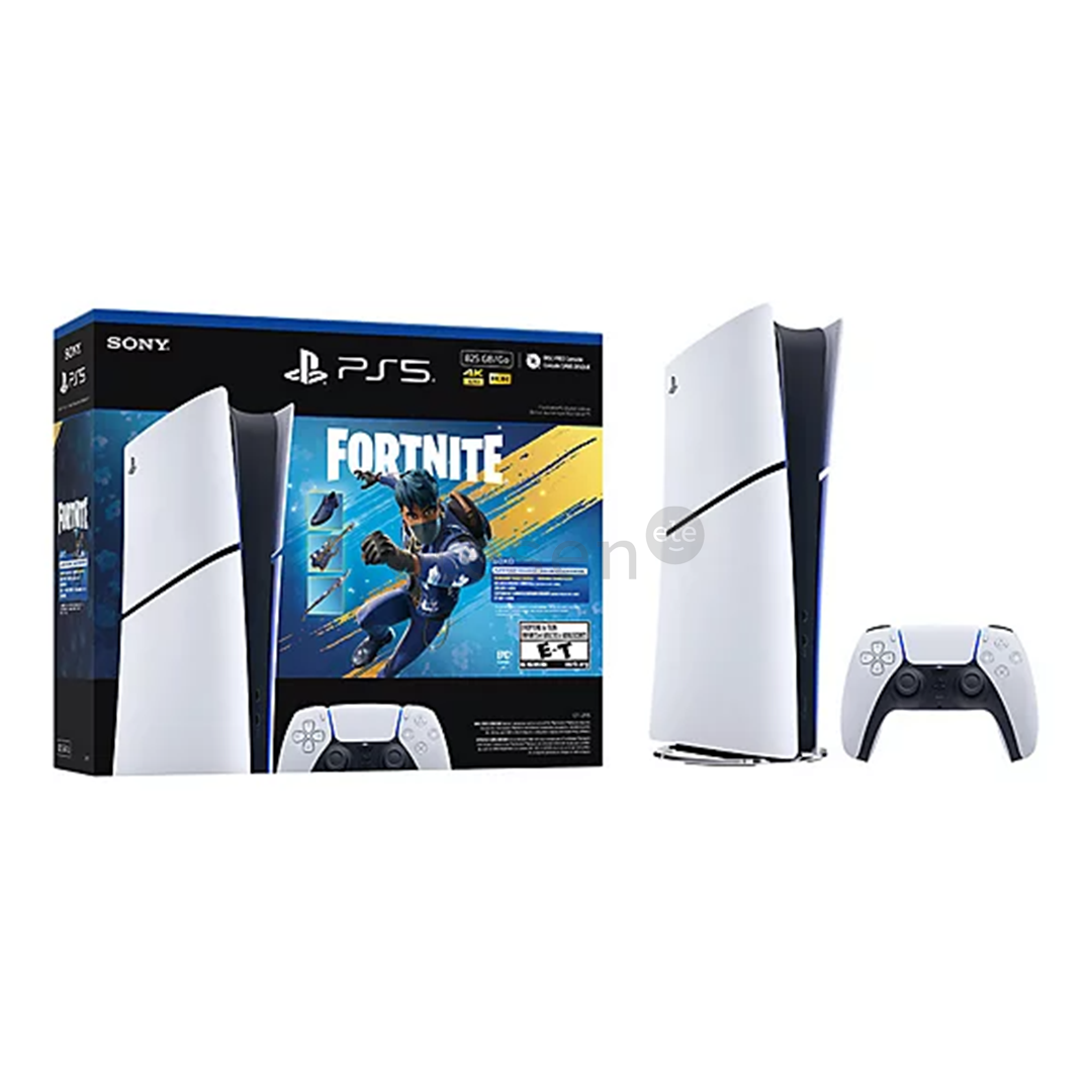 Sony PlayStation 5 Slim Digital Fortnite Flowering Chaos Bundle, 825 GB, balta - Žaidimų konsolė