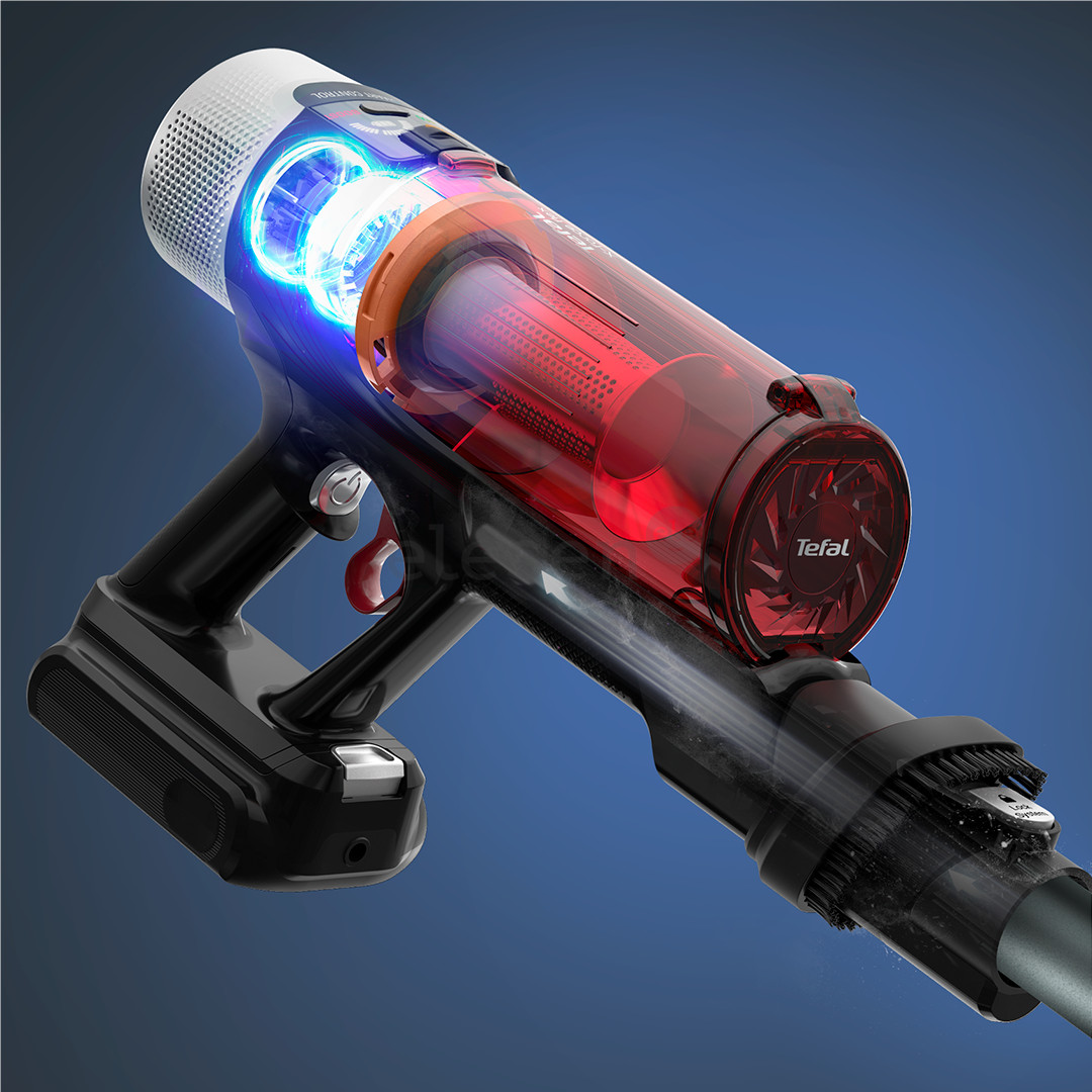 Tefal X-Force Flex 9.60 Complete, raudonas/pilkas - Belaidis dulkių siurblys