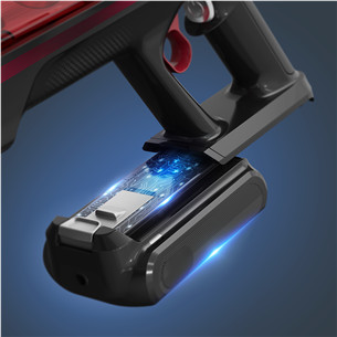 Tefal X-Force Flex 9.60 Complete, raudonas/pilkas - Belaidis dulkių siurblys