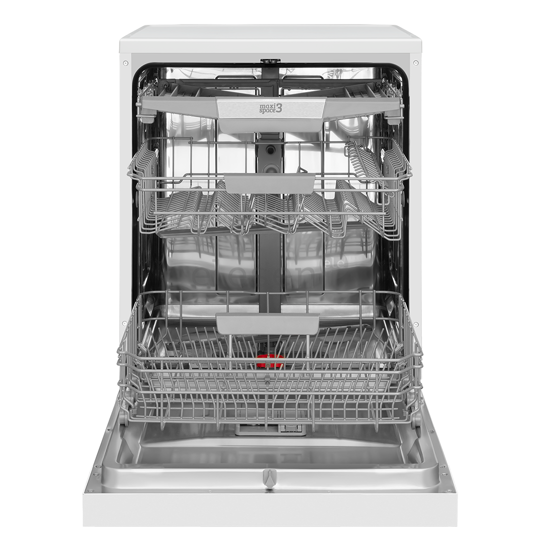 Hansa, 14 place settings, width 60 cm, white - Free standing dishwasher