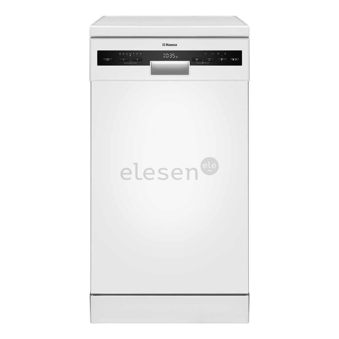 Hansa, 10 place settings, width 44.8 cm, white - Free standing dishwasher