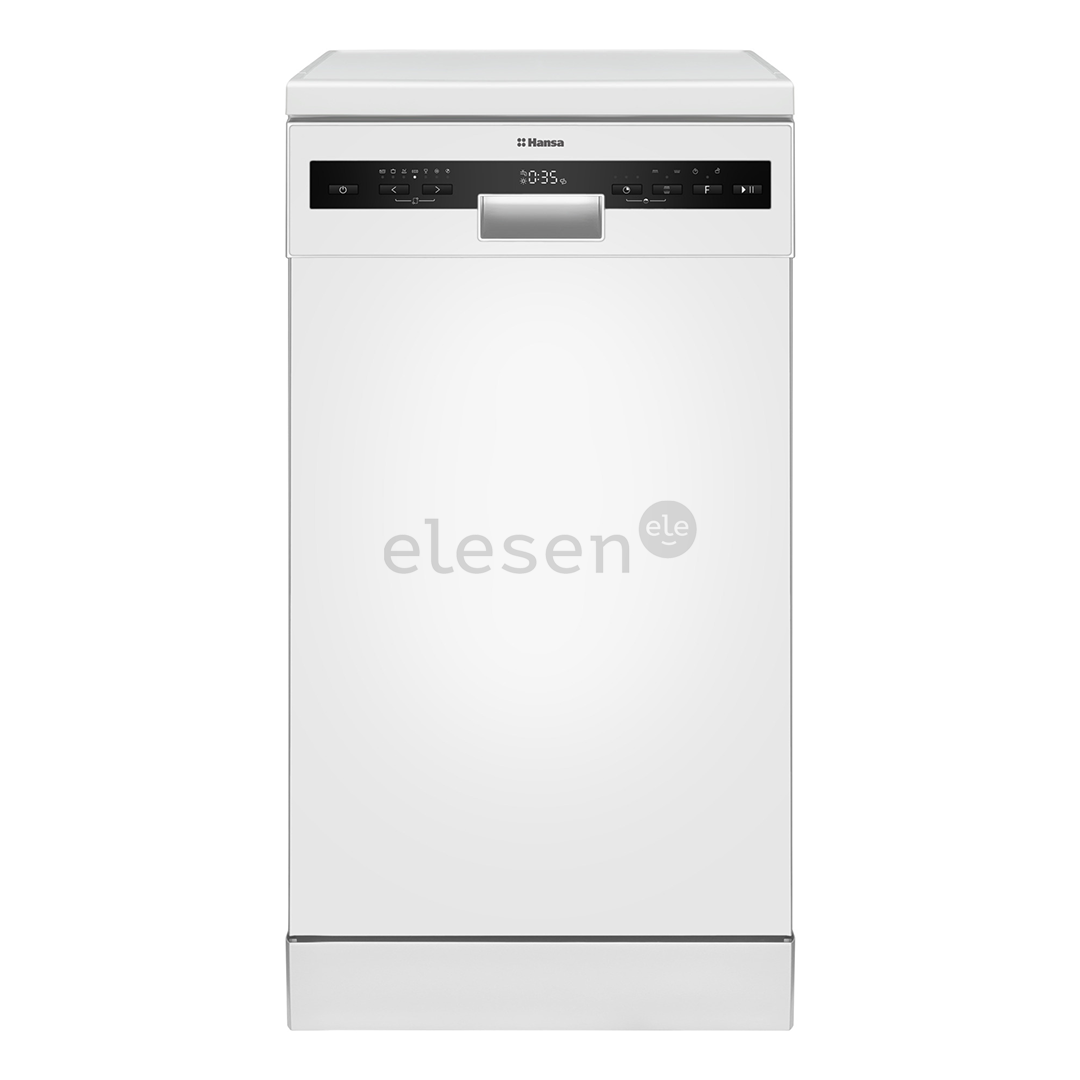 Hansa, 10 place settings, width 44.8 cm, white - Free standing dishwasher