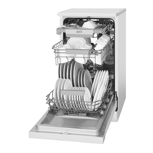 Hansa, 10 place settings, width 44.8 cm, white - Free standing dishwasher