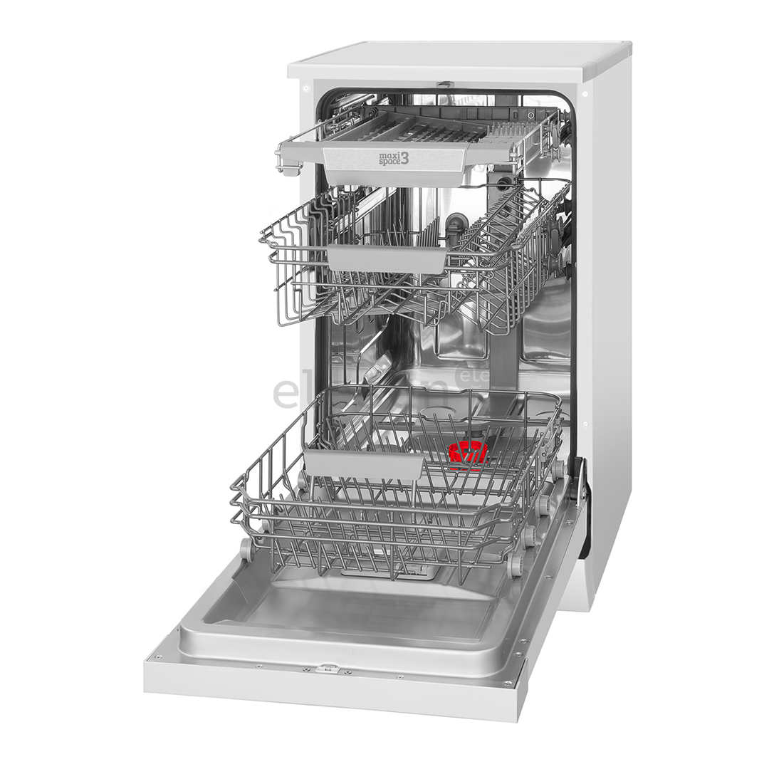 Hansa, 10 place settings, width 44.8 cm, white - Free standing dishwasher