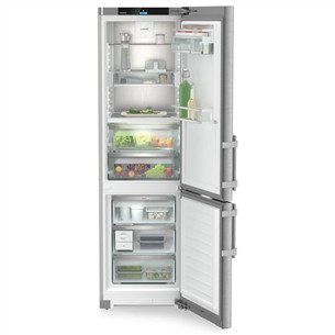 Liebherr Prime BioFresh NoFrost, 362 L, aukštis 202 cm, sidabro spalvos - Šaldytuvas