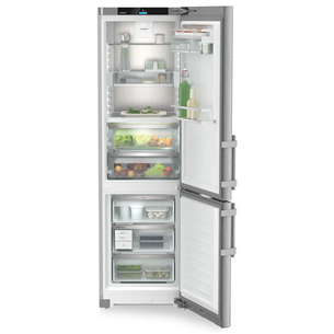 Liebherr Prime BioFresh NoFrost, 362 L, aukštis 202 cm, sidabro spalvos - Šaldytuvas