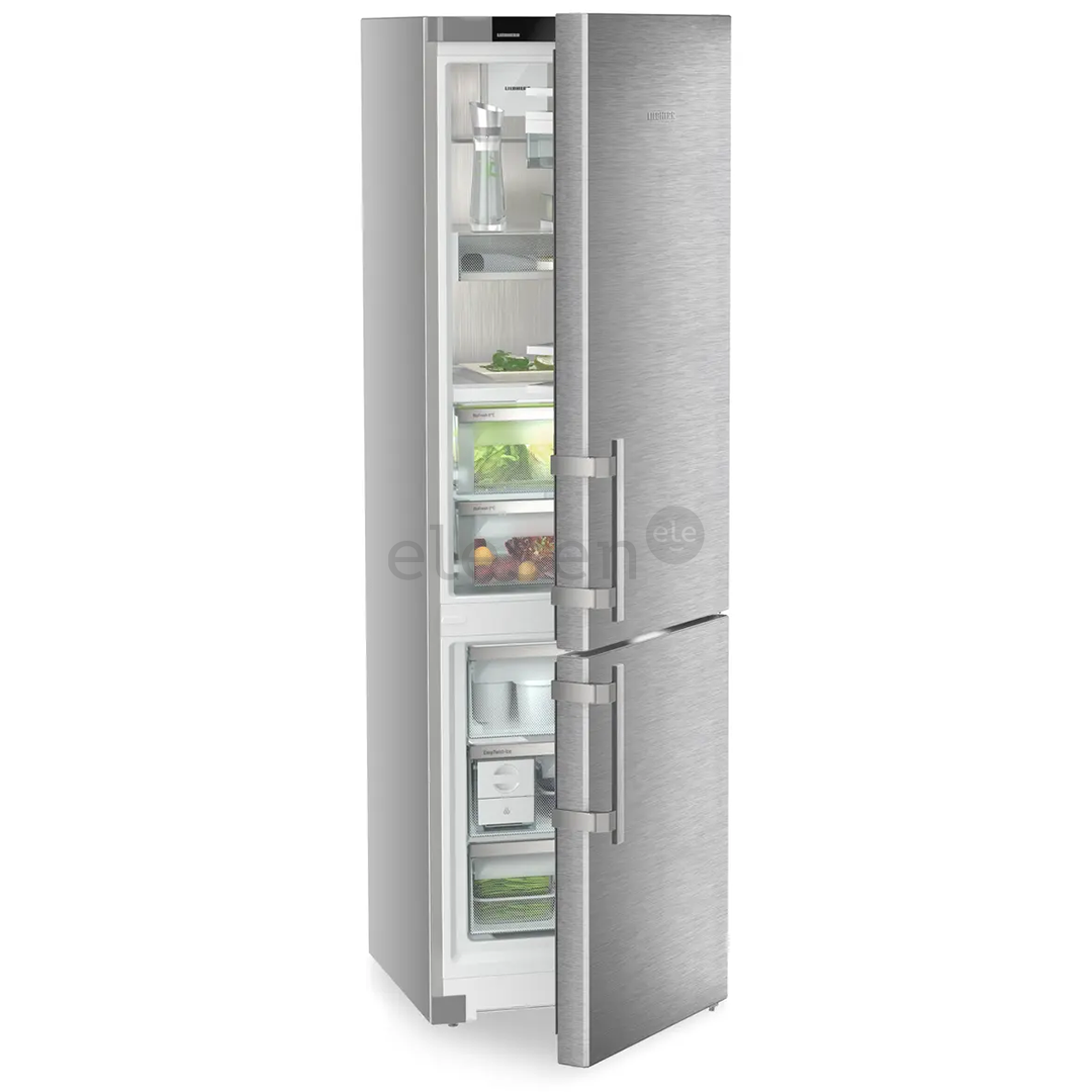 Liebherr Prime BioFresh NoFrost, 362 L, aukštis 202 cm, sidabro spalvos - Šaldytuvas