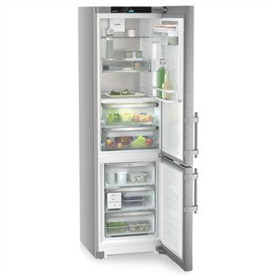 Liebherr Prime BioFresh NoFrost, 362 L, aukštis 202 cm, sidabro spalvos - Šaldytuvas