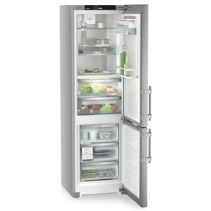 Liebherr Prime BioFresh NoFrost, 362 L, aukštis 202 cm, sidabro spalvos - Šaldytuvas