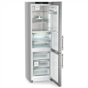 Liebherr Prime BioFresh NoFrost, 362 L, aukštis 202 cm, sidabro spalvos - Šaldytuvas