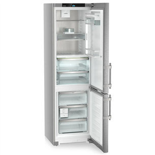 Liebherr Prime BioFresh NoFrost, 362 L, aukštis 202 cm, sidabro spalvos - Šaldytuvas