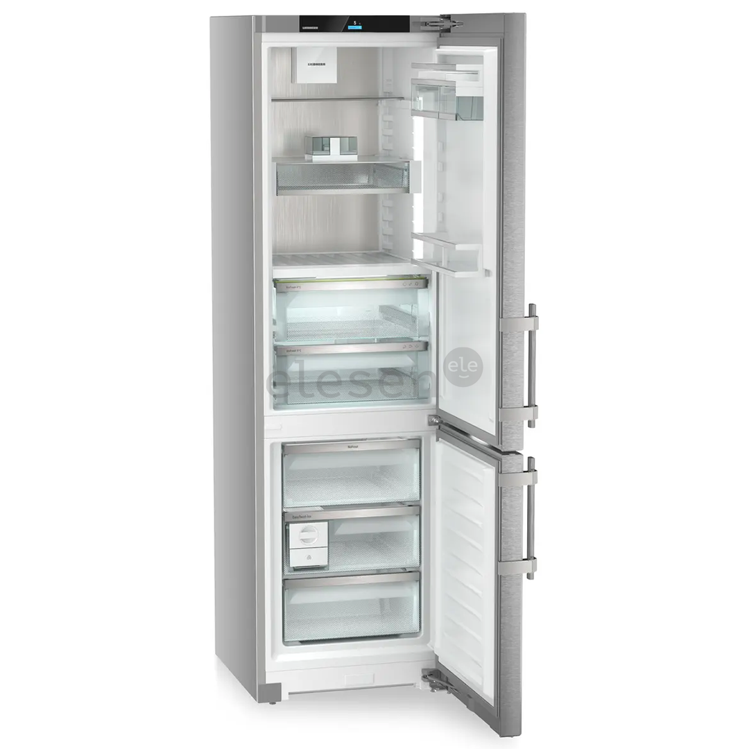Liebherr Prime BioFresh NoFrost, 362 L, aukštis 202 cm, sidabro spalvos - Šaldytuvas