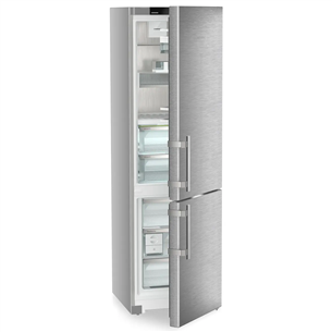 Liebherr Prime BioFresh NoFrost, 362 L, aukštis 202 cm, sidabro spalvos - Šaldytuvas