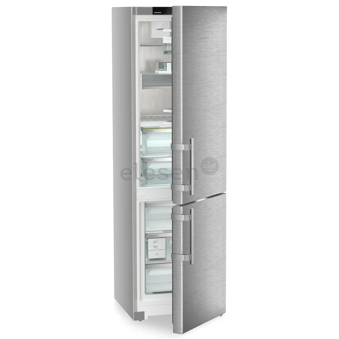 Liebherr Prime BioFresh NoFrost, 362 L, aukštis 202 cm, sidabro spalvos - Šaldytuvas
