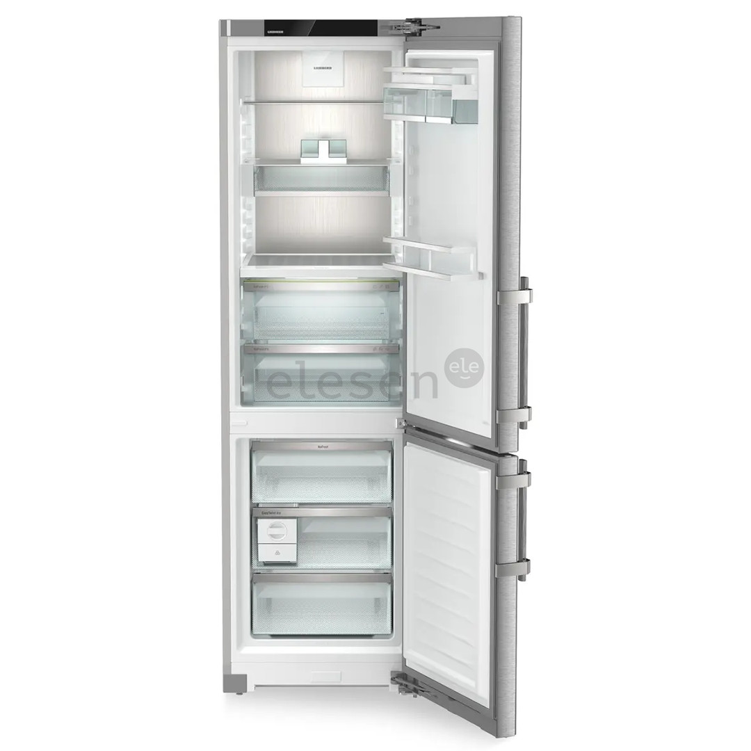 Liebherr Prime BioFresh NoFrost, 362 L, aukštis 202 cm, sidabro spalvos - Šaldytuvas