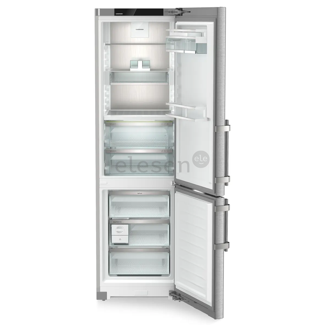 Liebherr Prime BioFresh NoFrost, 362 L, aukštis 202 cm, sidabro spalvos - Šaldytuvas