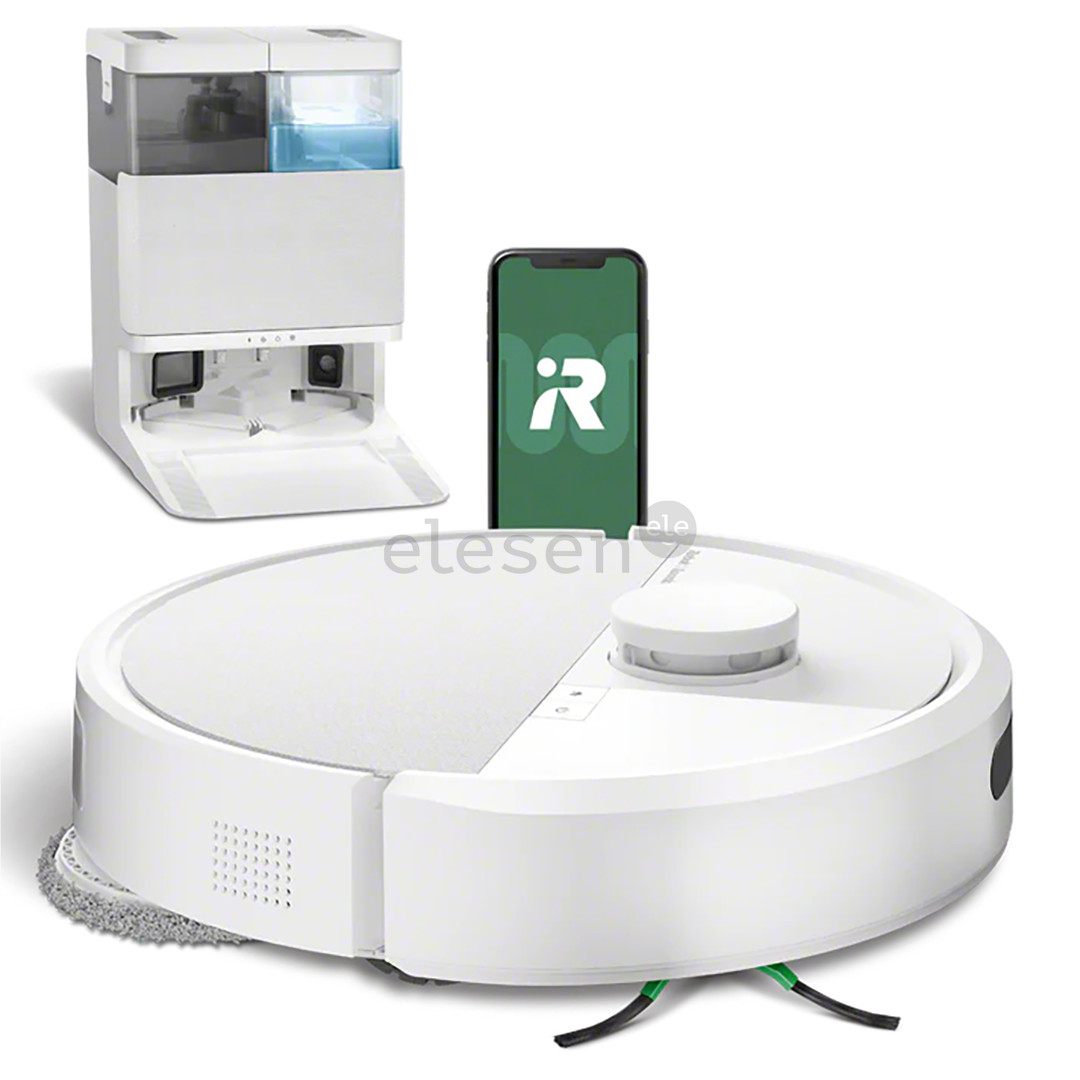 iRobot Roomba® Plus 405 Combo, сухая и влажная уборка, белый - Робот-пылесос