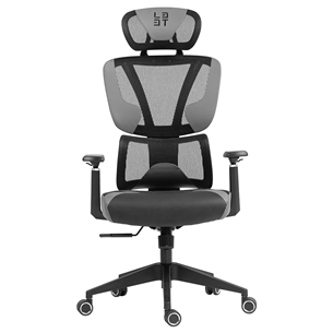 L33T FuzionX, PU, Fabric, grey - Office Seat 5706470155466