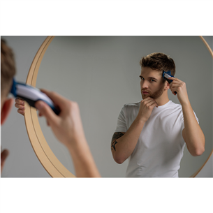 Wahl Color Pro Cordless, balta/mėlyna - Plaukų kirpimo mašinėlė