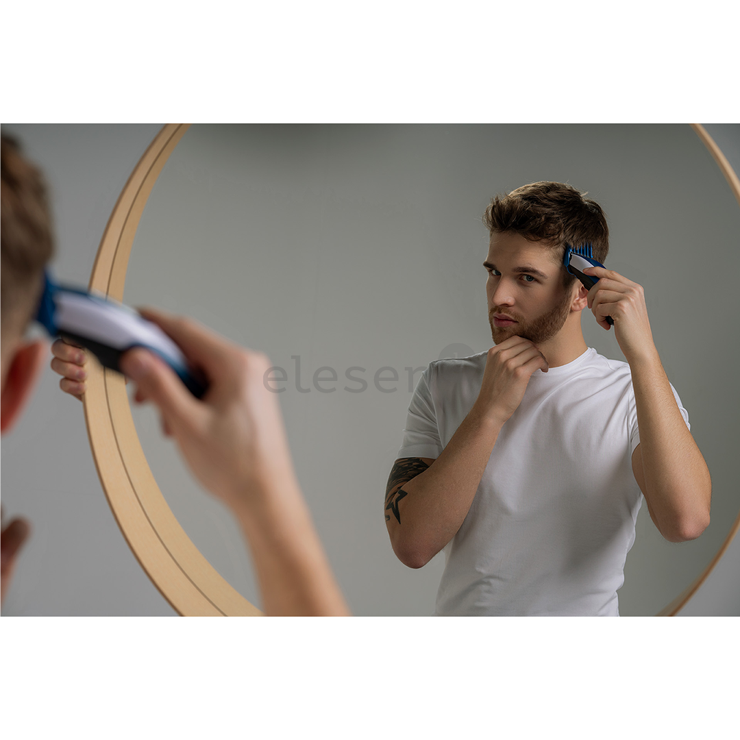 Wahl Color Pro Cordless, balta/mėlyna - Plaukų kirpimo mašinėlė