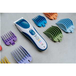 Wahl Color Pro Cordless, balta/mėlyna - Plaukų kirpimo mašinėlė