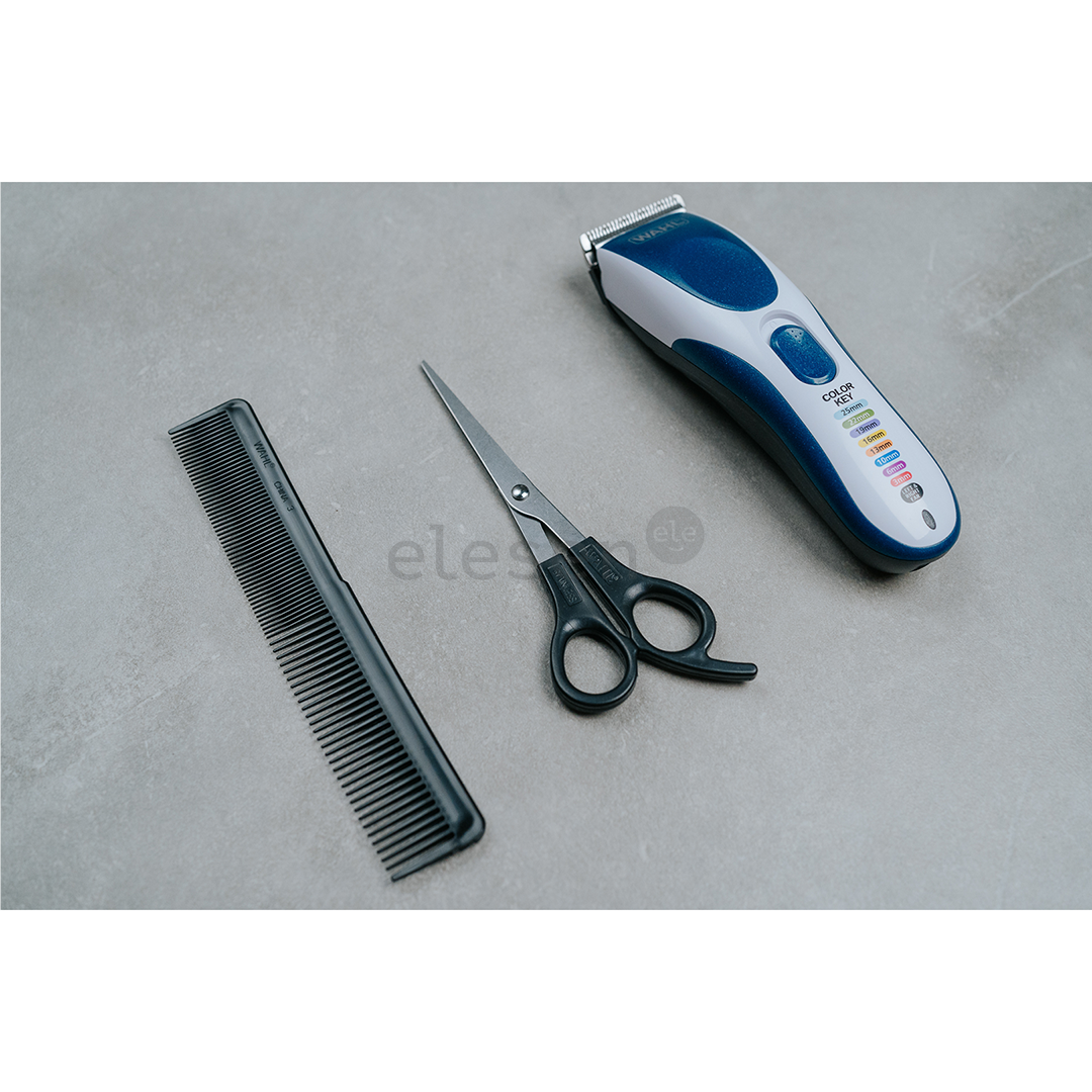 Wahl Color Pro Cordless, balta/mėlyna - Plaukų kirpimo mašinėlė