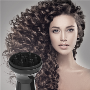 Wahl, 1000 W, black - Travel hair dryer