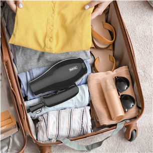 Wahl, 1000 W, black - Travel hair dryer