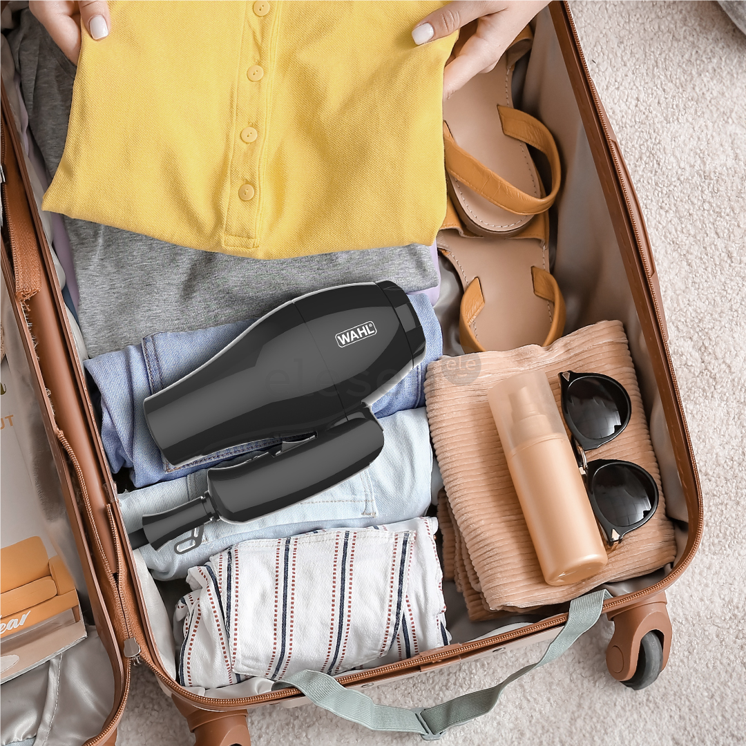 Wahl, 1000 W, black - Travel hair dryer