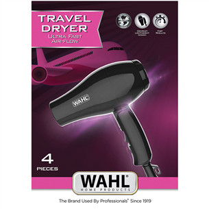 Wahl, 1000 Вт, черный - Дорожный фен