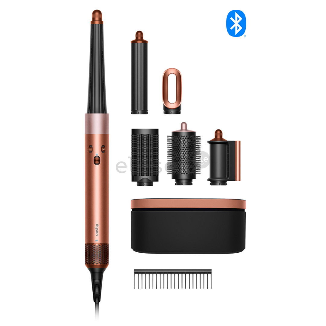 Dyson Airwrap i.d.™, Bluetooth®, 1300 Вт, Straight+Wavy, Amber silk, розовый/медный - Стайлер для волос
