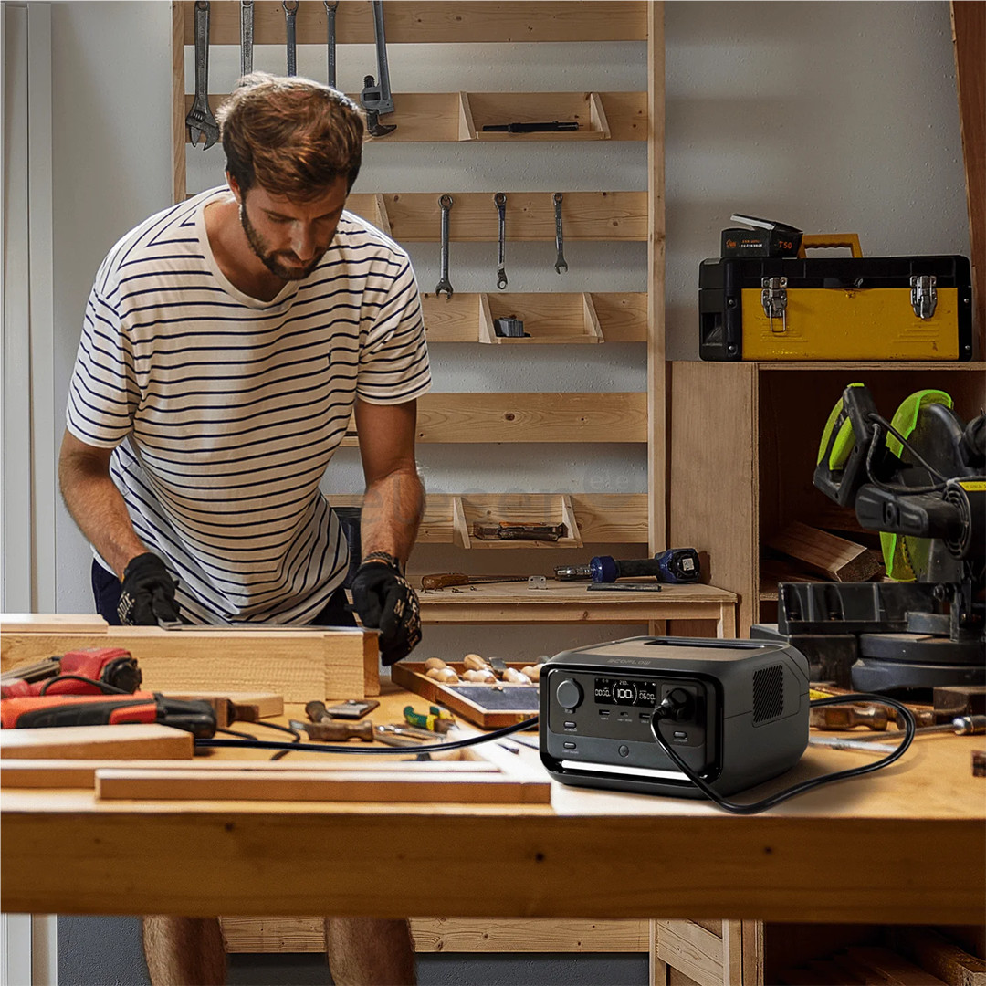 EcoFlow RIVER 3 plus, 286Wh, juodas - Maitinimo šaltinis