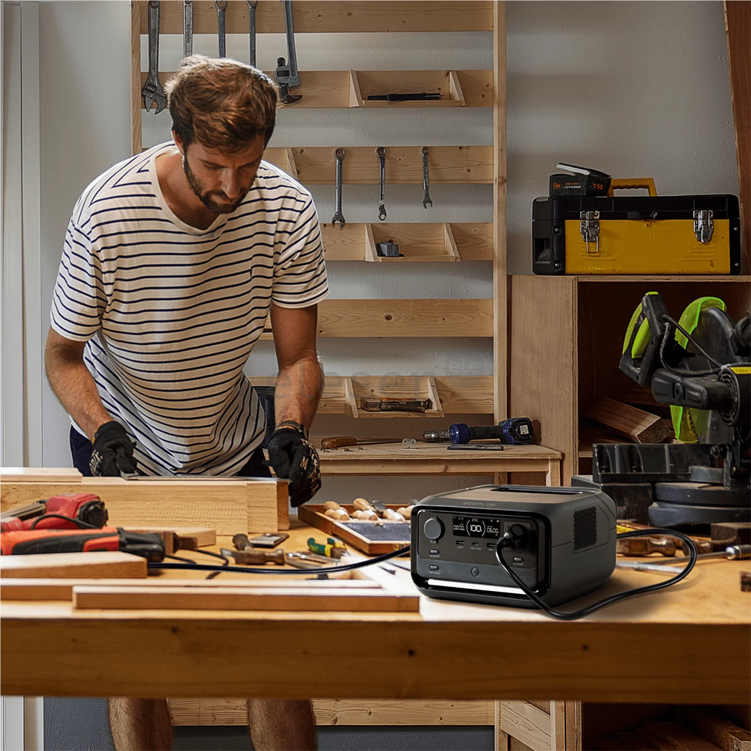 EcoFlow RIVER 3 plus, 286Wh, juodas - Maitinimo šaltinis