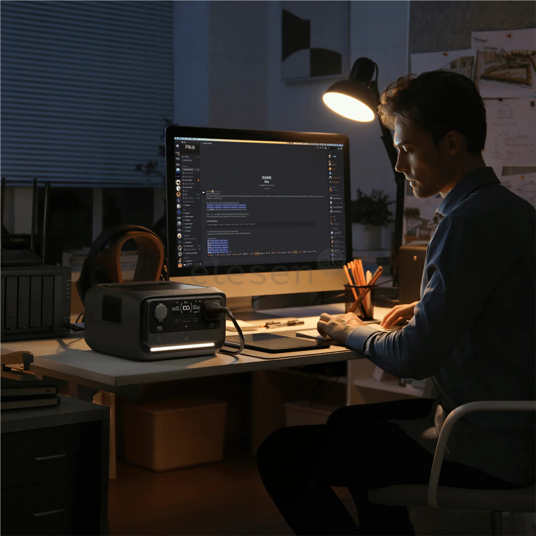 EcoFlow RIVER 3 plus, 286Wh, juodas - Maitinimo šaltinis