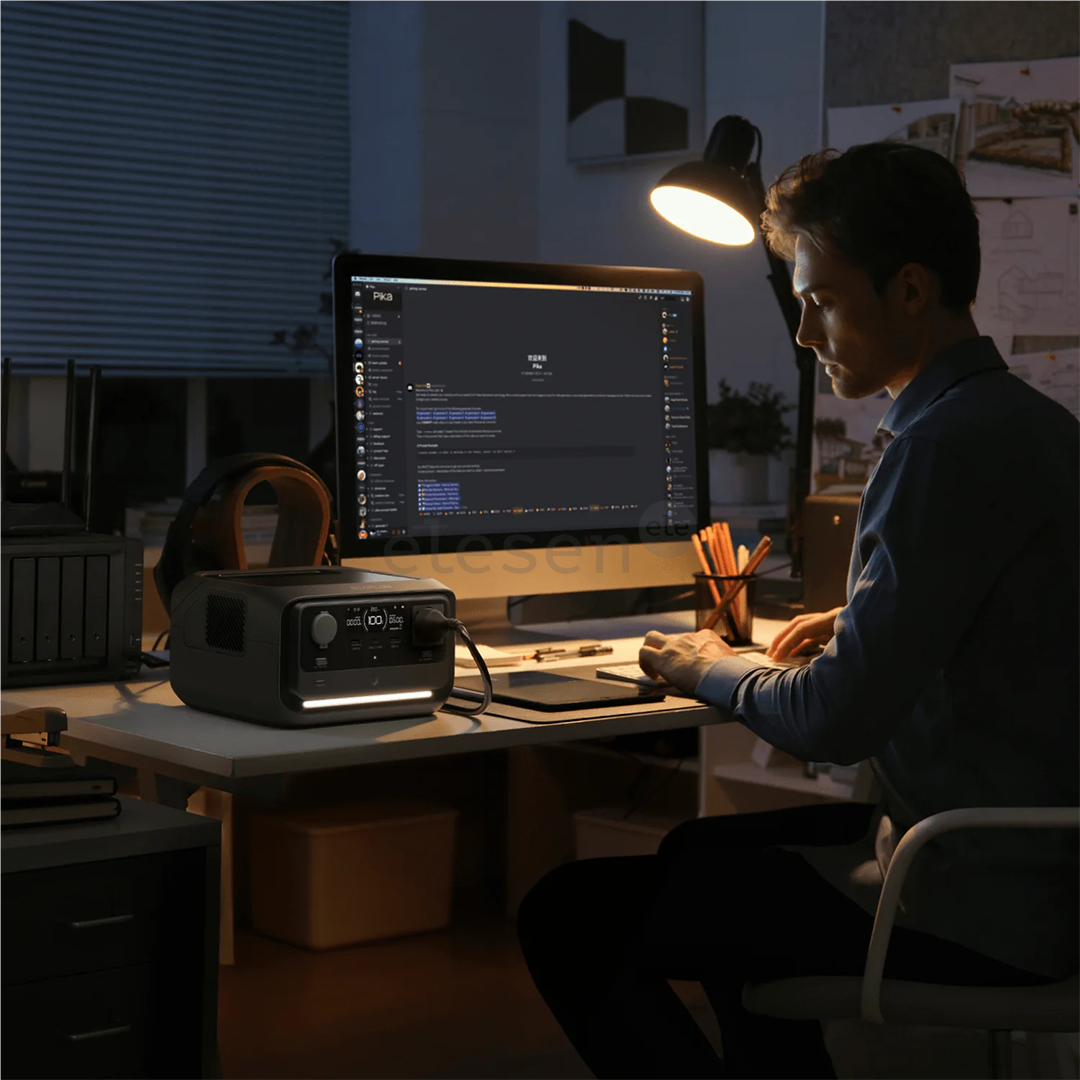 EcoFlow RIVER 3 plus, 286Wh, juodas - Maitinimo šaltinis