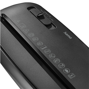 Hama Classic S61, 8 l, black - Shredder
