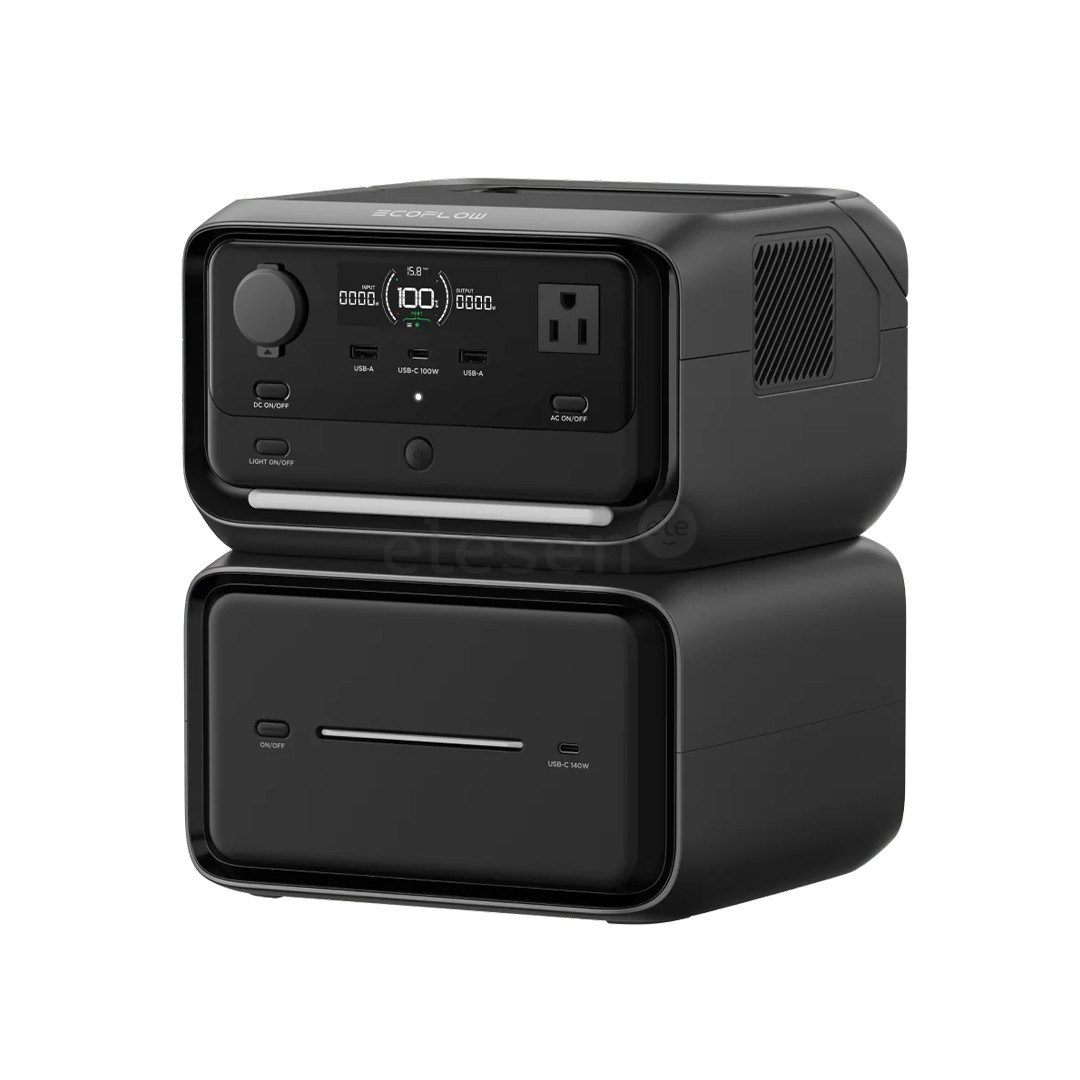 Ecoflow River 3 Max Plus, 858 Втч, черный/серый - Аккумуляторная станция