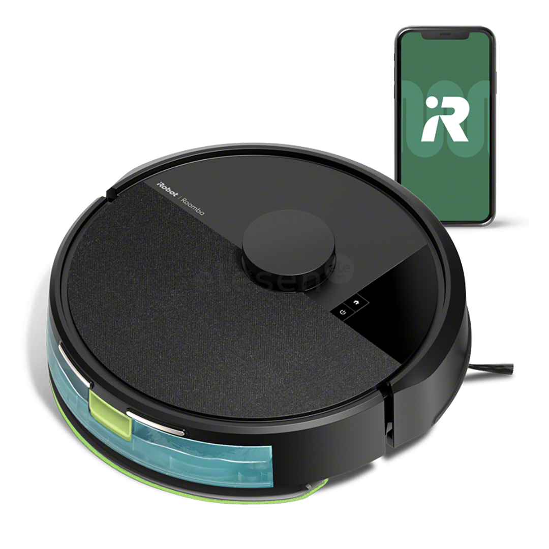 iRobot Roomba® 105 Combo, Wet & Dry, juodas - Dulkių siurblys robotas