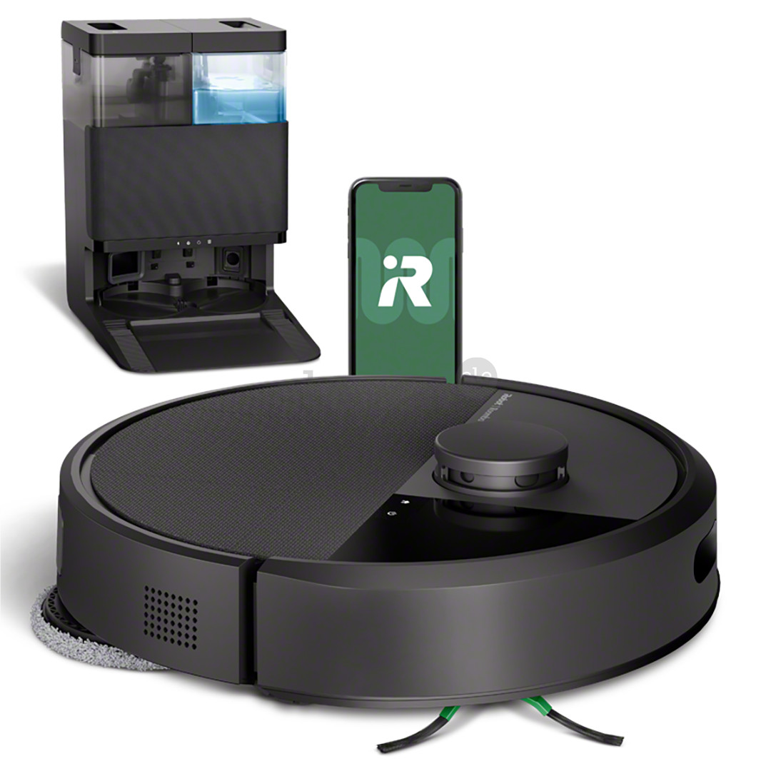 iRobot Roomba® Plus 405 Combo, Wet & Dry, juodas - Dulkių siurblys robotas
