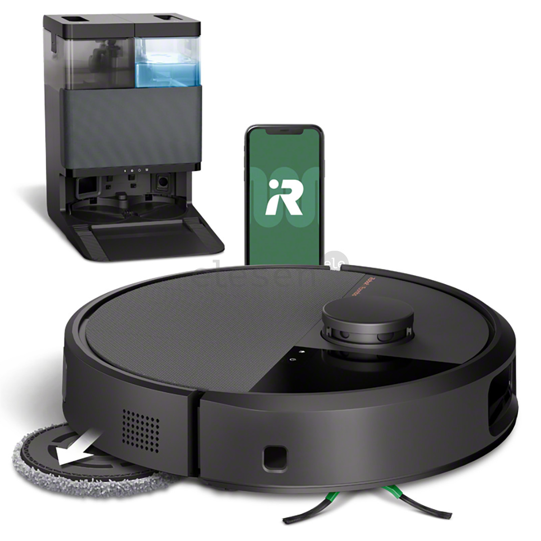 iRobot Roomba® Plus 505 Combo, Wet & Dry, juodas - Dulkių siurblys robotas