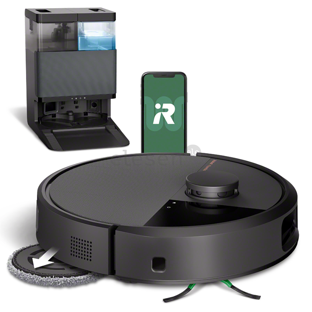 iRobot Roomba® Plus 505 Combo, сухая и влажная уборка, черный - Робот-пылесос