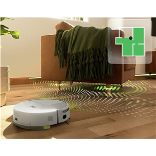 iRobot Roomba 205 DustCompactor Combo, wet & dry, baltas - Dulkių siurblys robotas